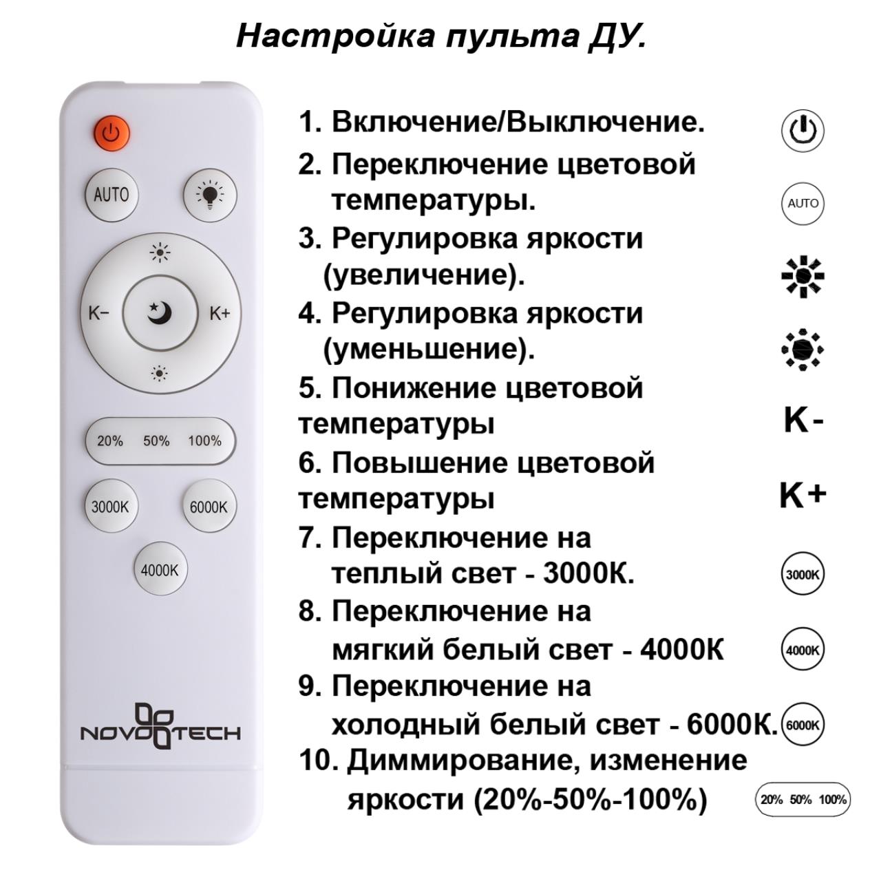 Потолочная люстра Novotech Calm 358922