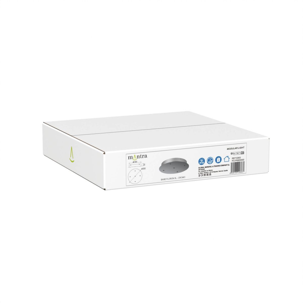Основание потолочное 5L Mantra Modular Light Florones 9363
