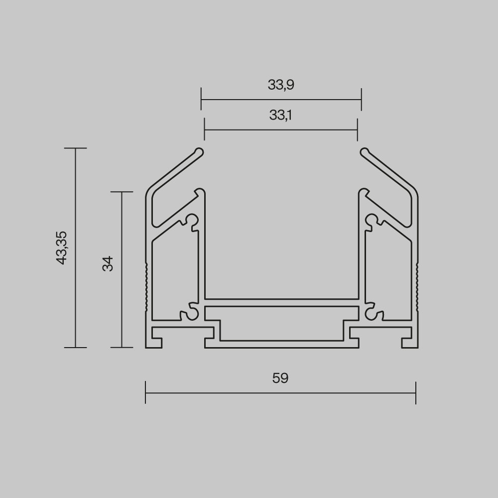 Профиль Maytoni TRA005MP-312S(N)