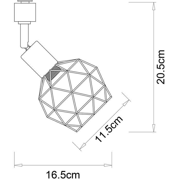 Трековый светильник Arte Lamp Sospiro A6141PL-1GO