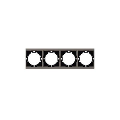 Рамка SETE 4-постовая универсальная графит KRANZ KR-79-0754-3