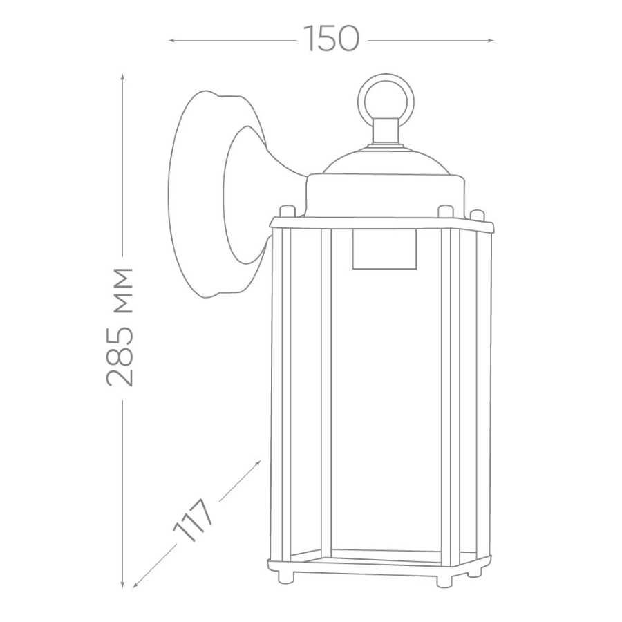 Уличный настенный светильник Feron Санторини PL201 11600