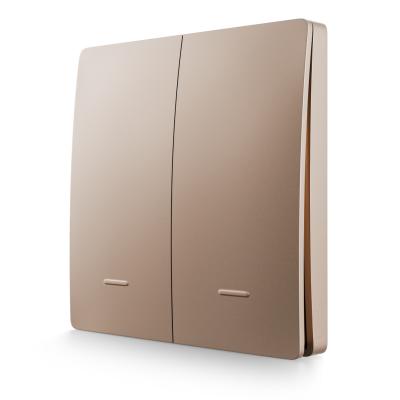 Выключатель кинетический 2кл., IP44, 2,4 ГГц, Smart, беж. Apeyron 04-76