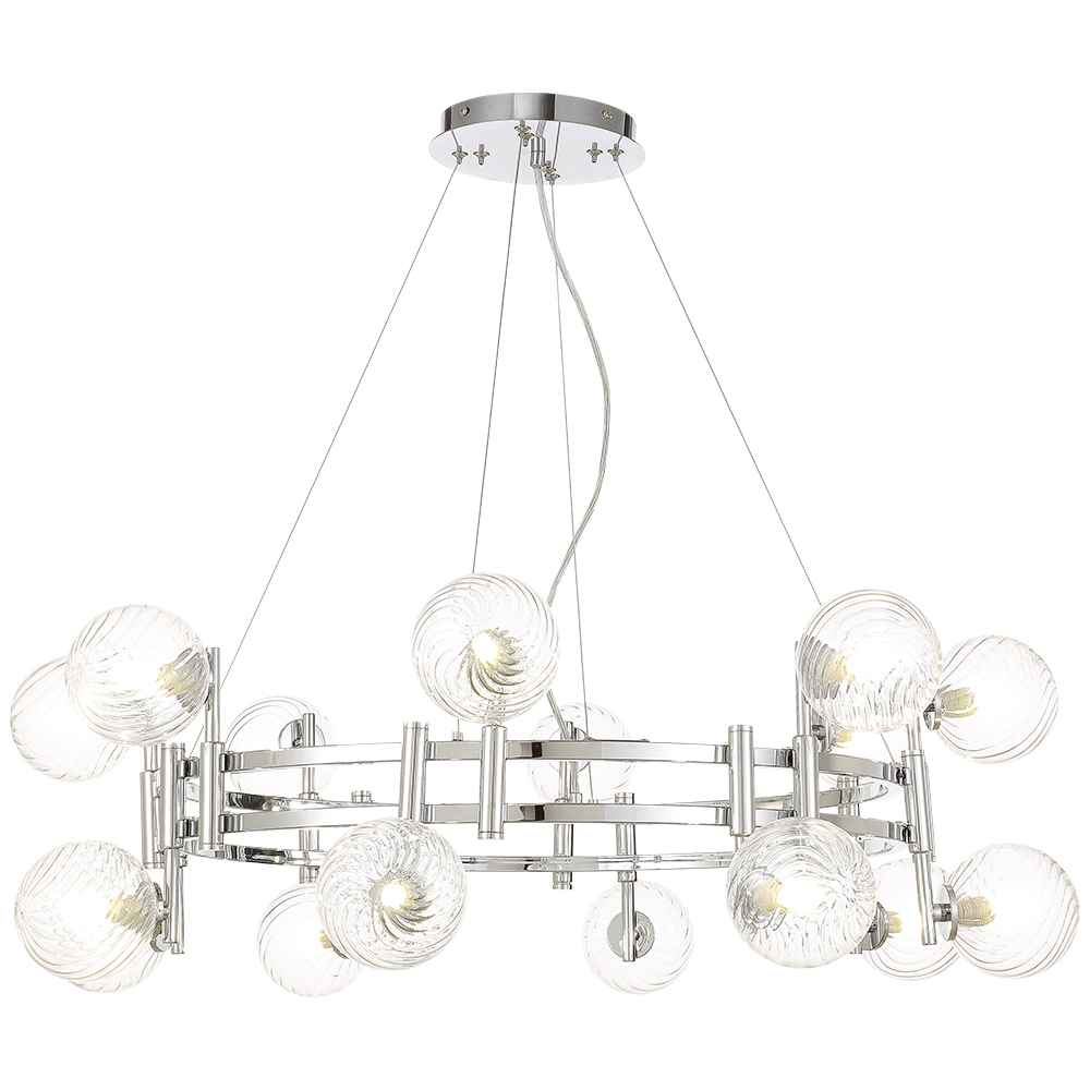 Подвесная люстра Crystal Lux LUXURY SP16 CHROME