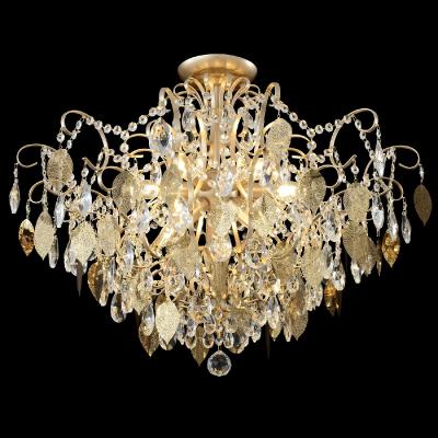 Потолочная люстра Crystal Lux ESMIRALDA PL9 GOLD