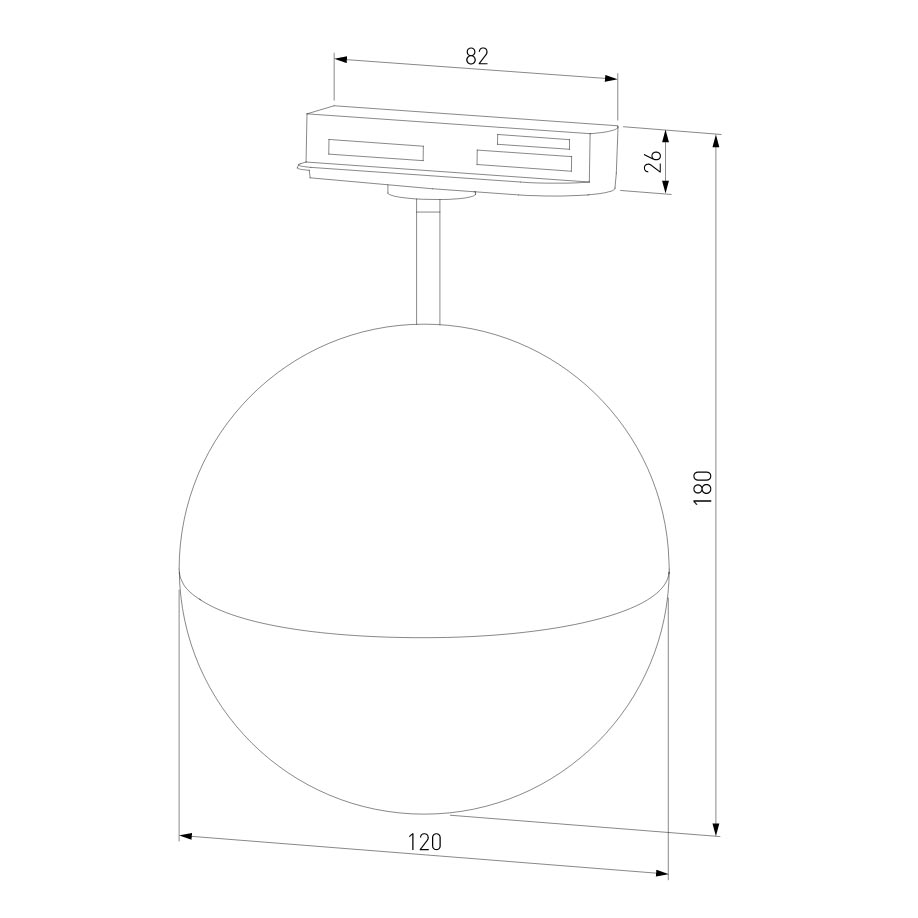Трековый светильник Elektrostandard Glob GX53 хром MRL 1015 4690389167966