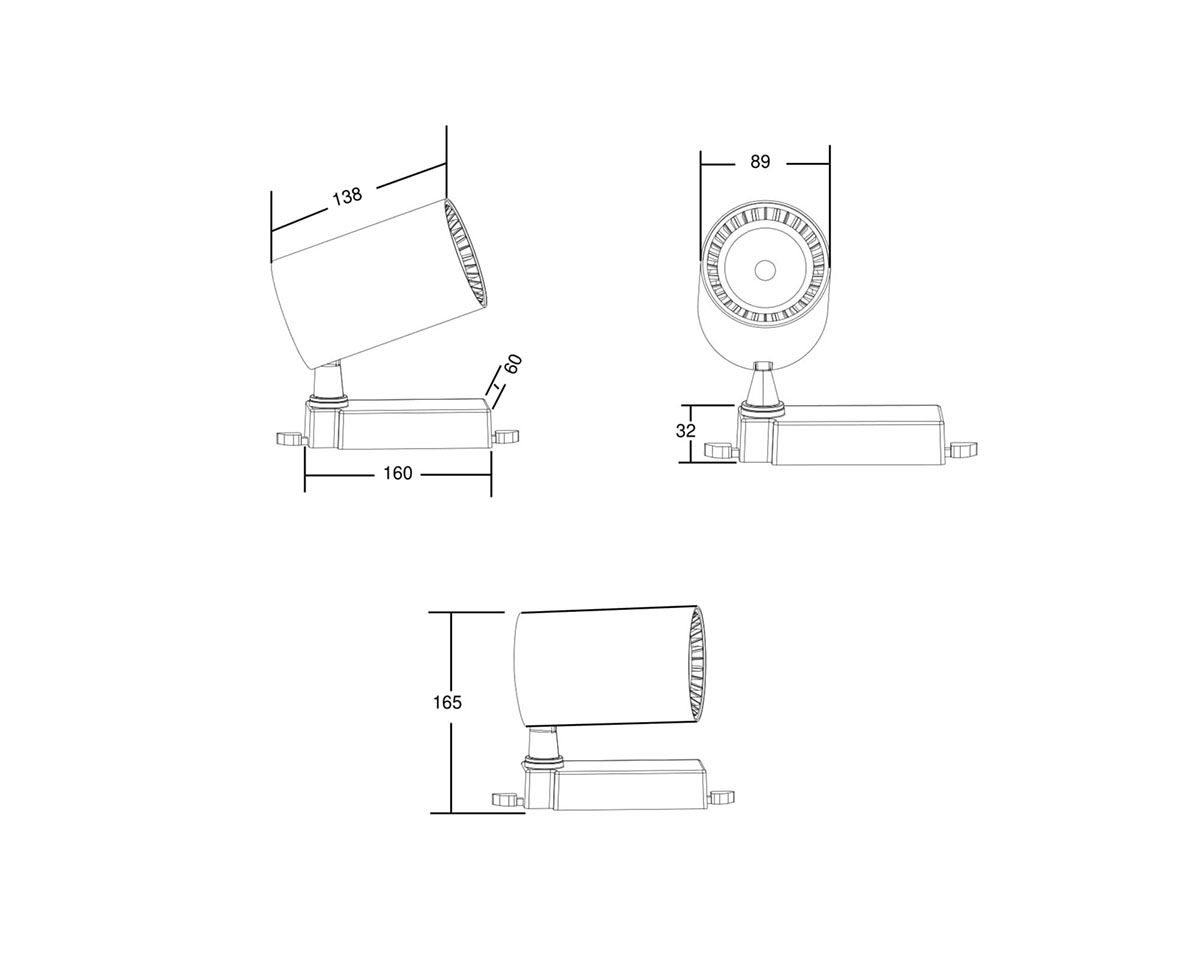 Трековый светильник Maytoni Technical Vuoro TR029-3-20W4K-W