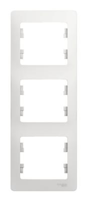 Бел Рамка 3-ая, вертикальная Systeme Electric Glossa GSL000107 Бел Рамка 3-ая, вертикальная Systeme Electric Glossa GSL000107