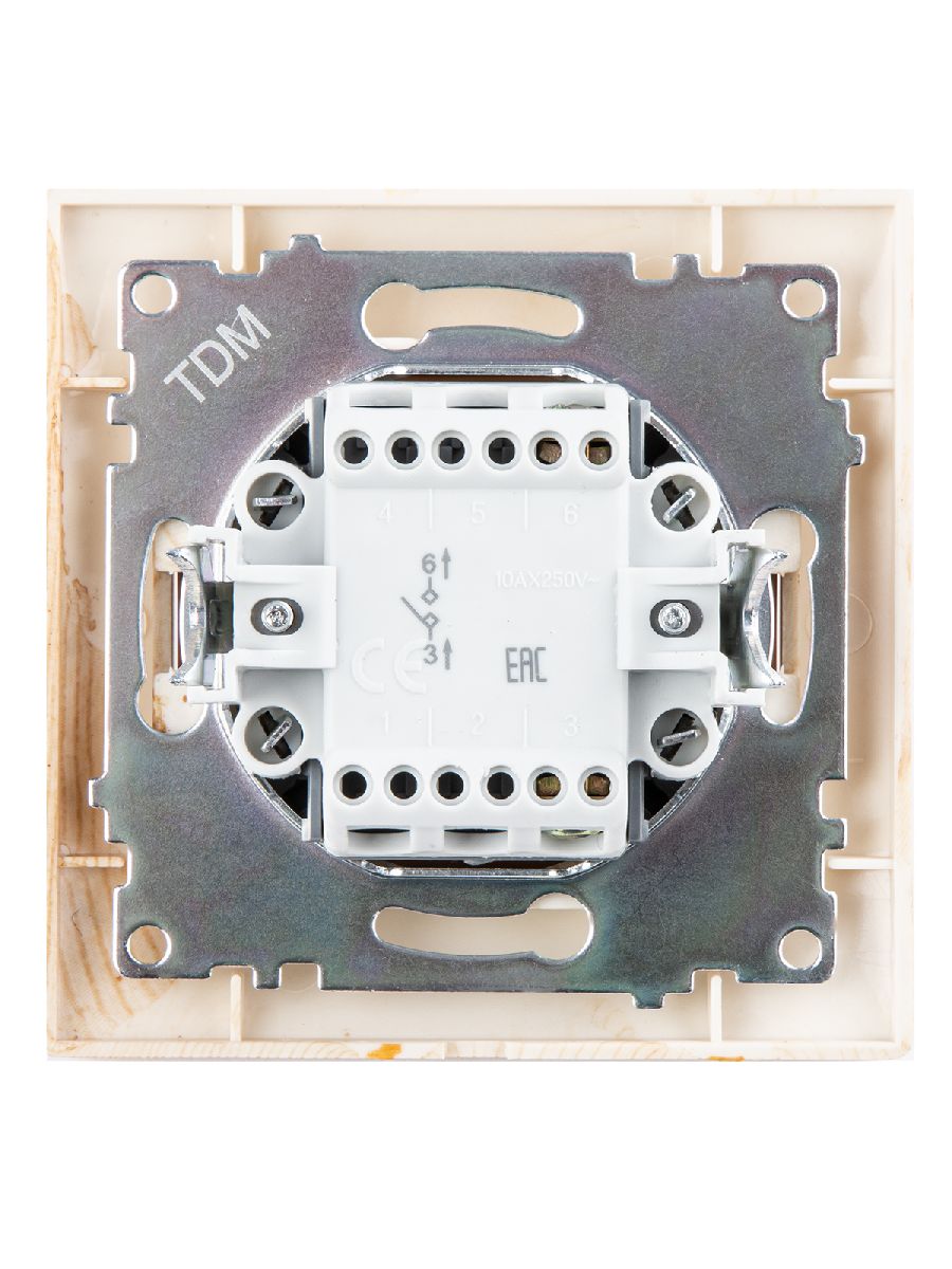 Выключатель одноклавишный Лама TDM Electric SQ1815-0301