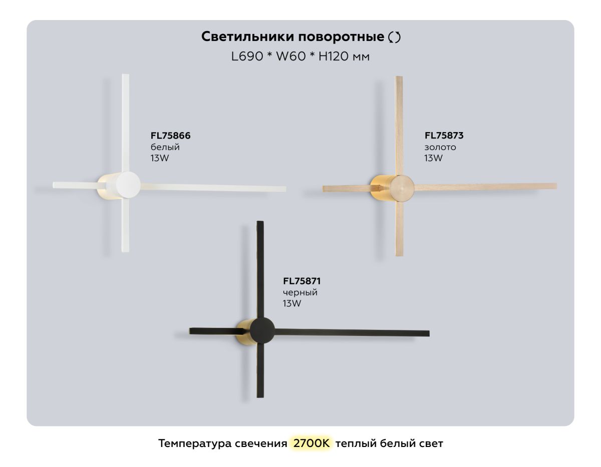 Настенный светильник Ambrella Light Comfort FL75873