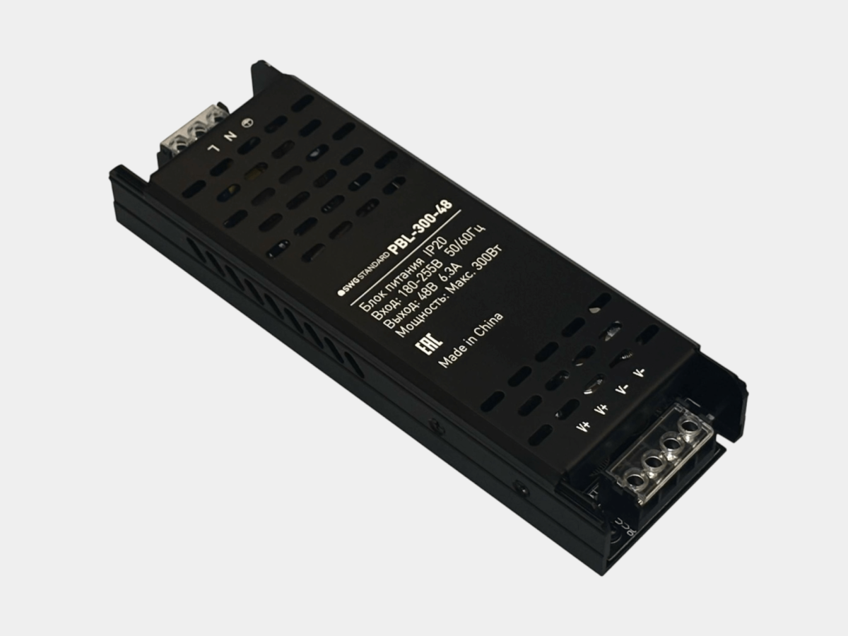 Блок питания SWG 48В IP20 300Вт PBL-300-48 00-00038348