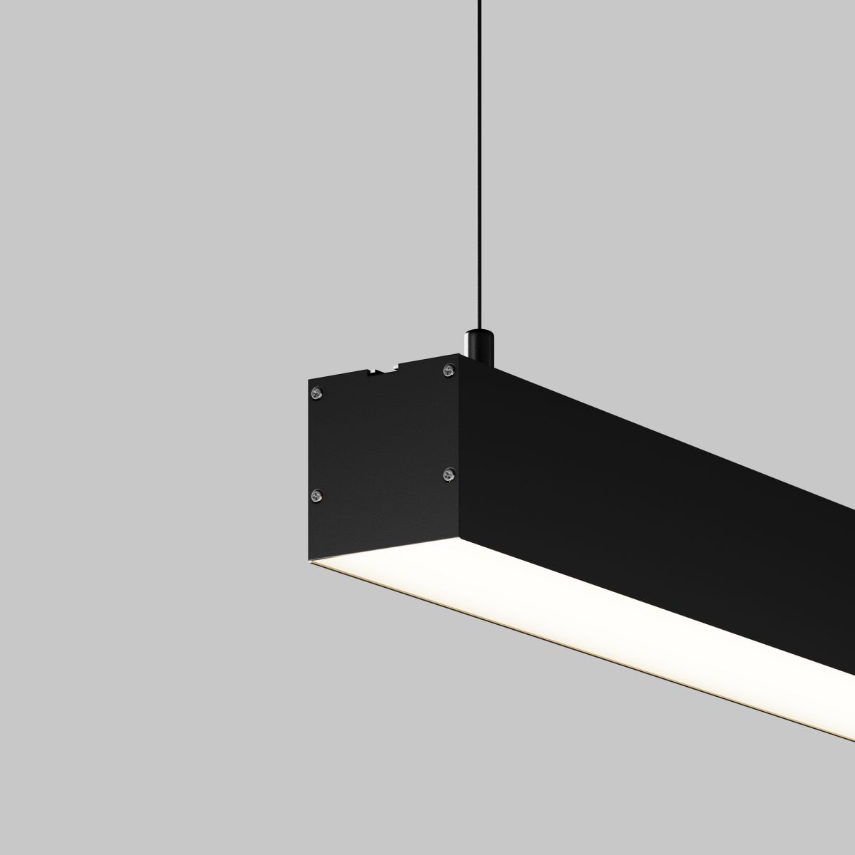 Линейный подвесной светильник Maytoni Technical 4000K 50x50 (Черный, 2 м) LL312032