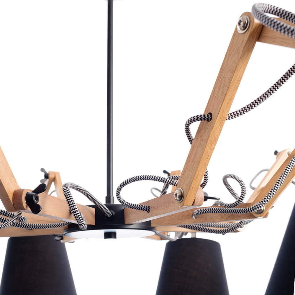 Подвесная люстра Arte Lamp Pinocchio A5700LM-8BK