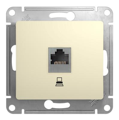 Розетка компьютерная RJ45 кат.5E Systeme Electric Glossa Беж GSL000281K
