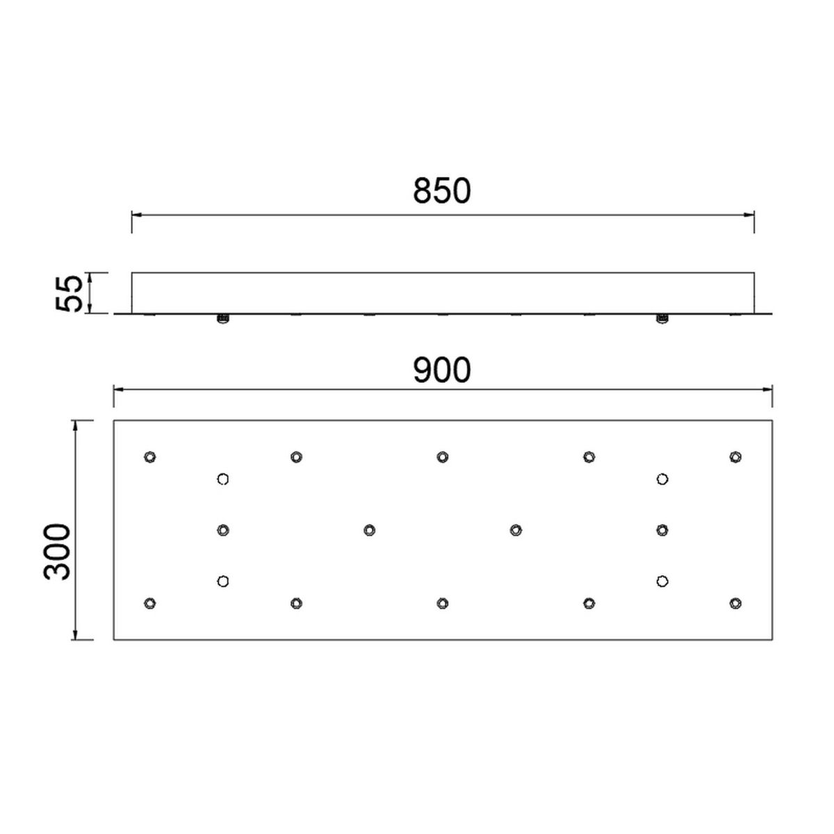 Основание потолочное 14L Mantra Modular Light Florones 9391