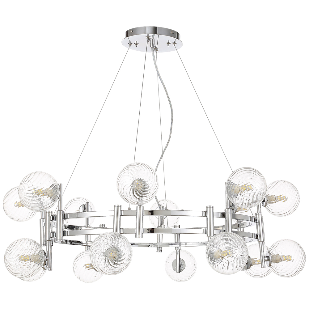 Подвесная люстра Crystal Lux LUXURY SP16 CHROME
