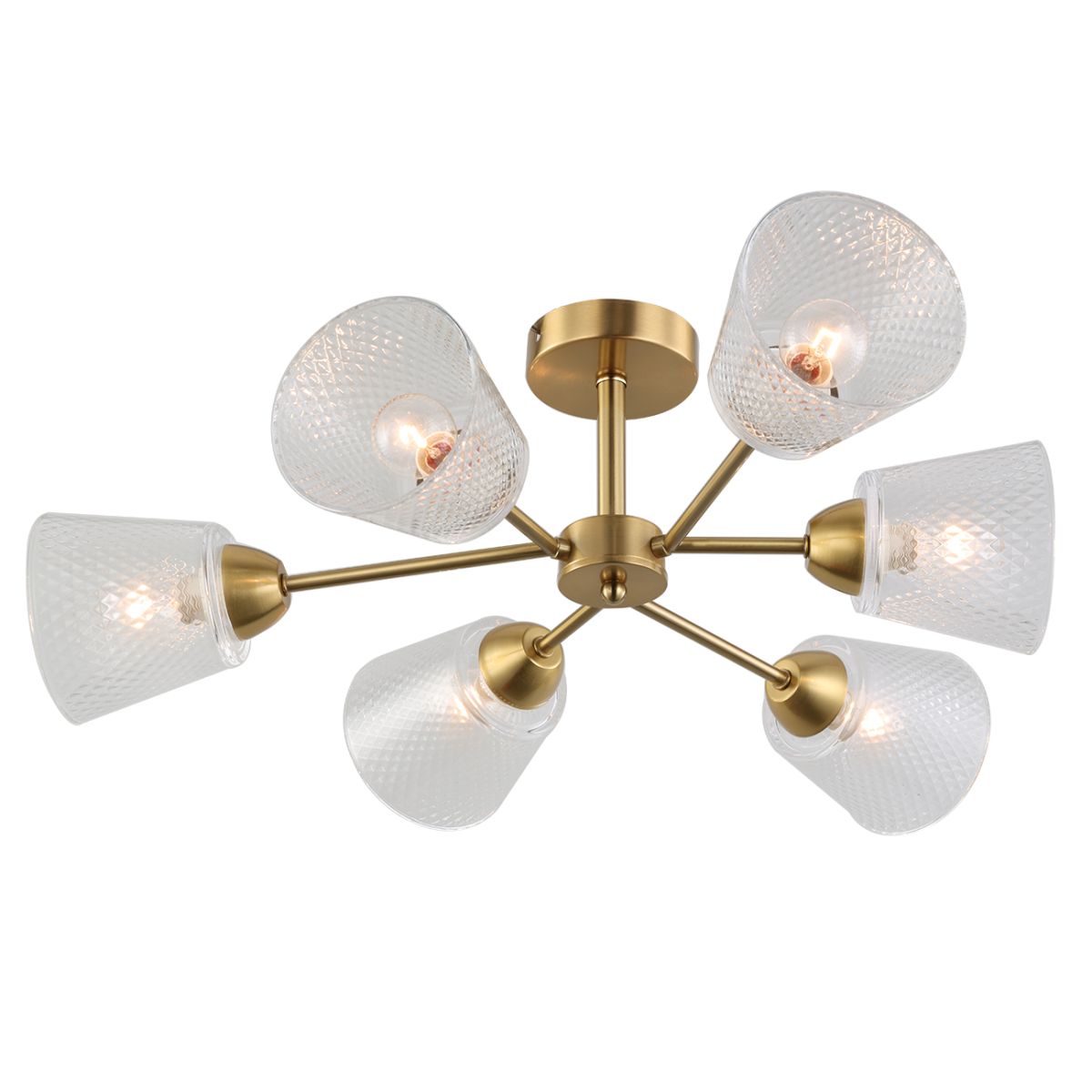 Люстра на штанге Escada Amarant 1104/6P Brass