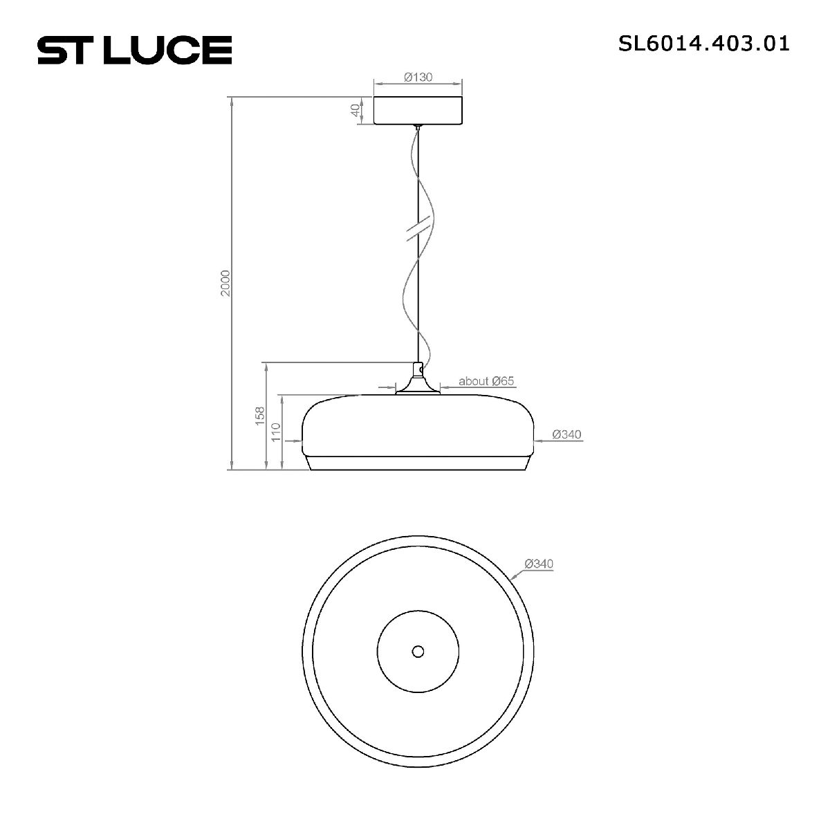Подвесной светильник ST Luce Ripple SL6014.403.01