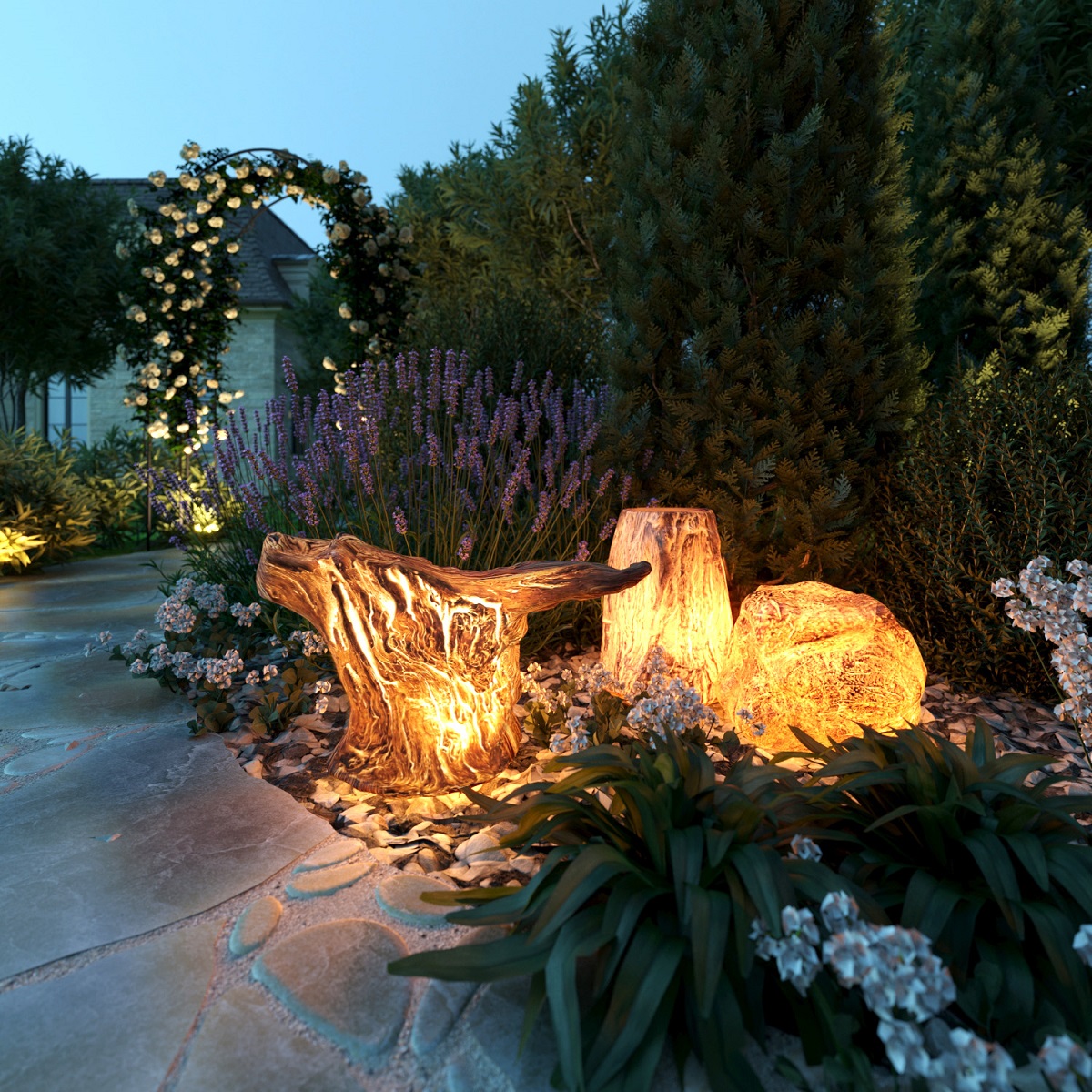 Ландшафтный светильник Odeon Light Nature Valinor 7208/5GL