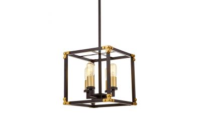 Подвесная люстра Lumina Deco Waldorf LDP 1140-4 BK+MD