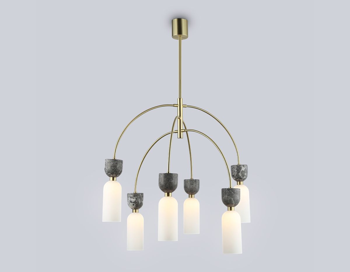 Люстра на штанге Ambrella Light High Light Ceramo Modern LH53333