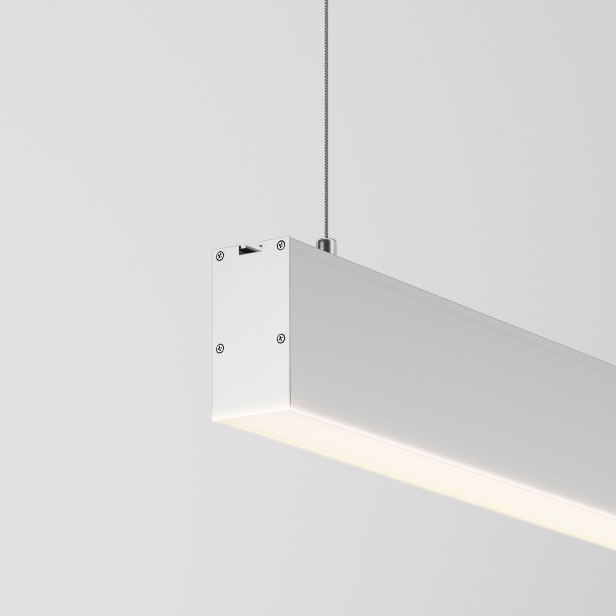 Линейный подвесной светильник Maytoni Technical 3000K 35x67 (Серебро, 2 м) LL312039