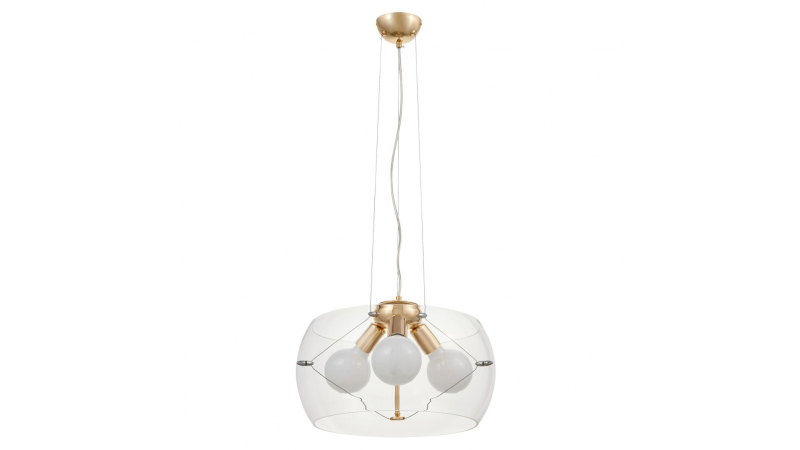 Подвесная люстра Lumina Deco Globo LDP 6018-400 PR+F.GD