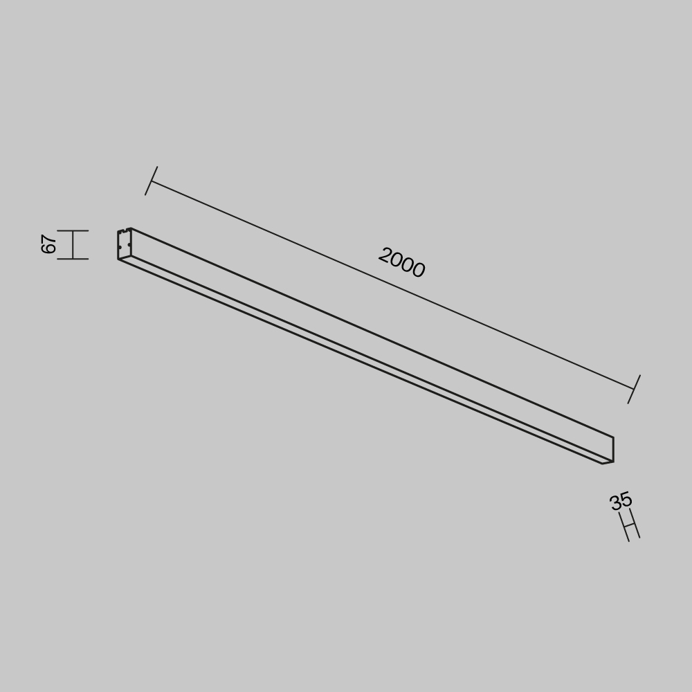 Линейный светильник Maytoni Technical LL311039