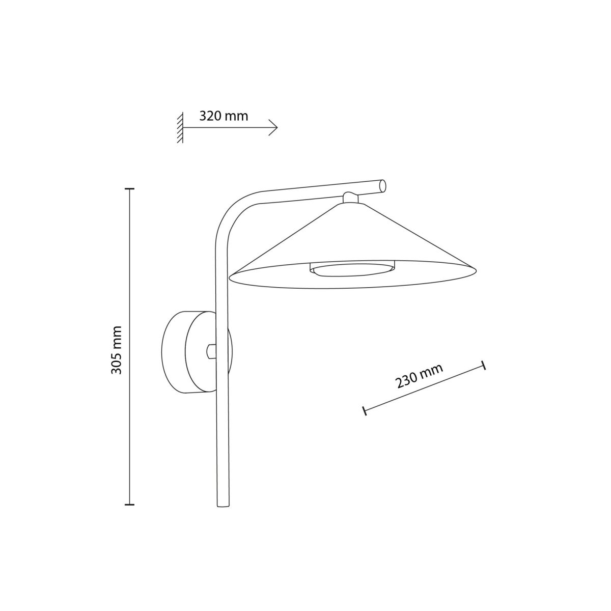 Бра TK Lighting 18693 Lume Burgund a073159