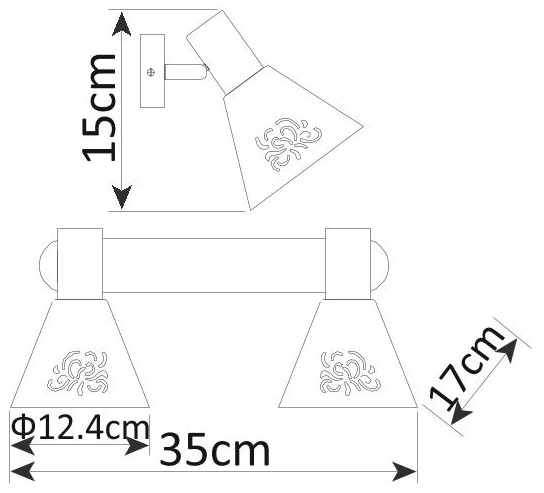 Спот Arte Lamp Cono A5218AP-2WG