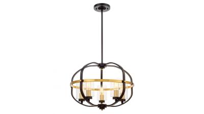 Подвесная люстра Lumina Deco Monterey LDP 1141-5 BK+MD