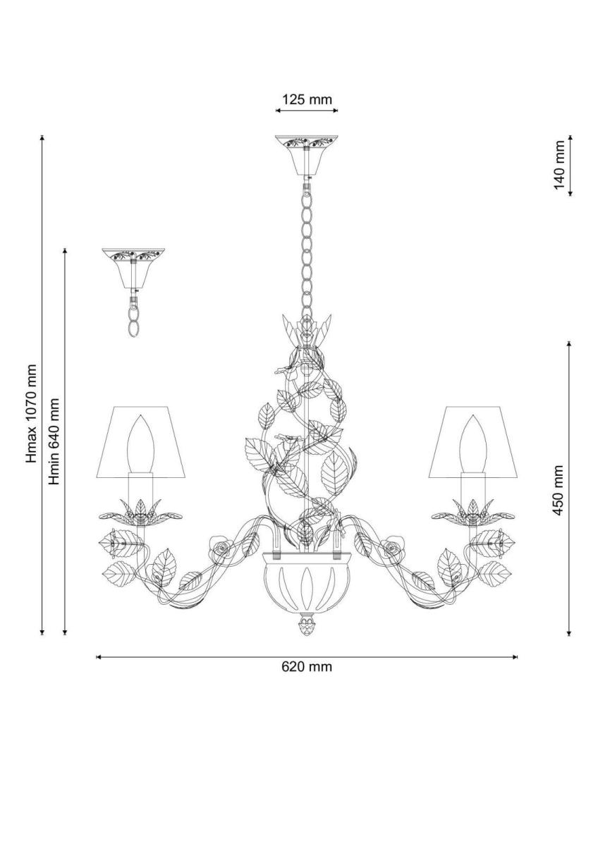 Подвесная люстра Lucia Tucci Fiori Di Rose 108.6