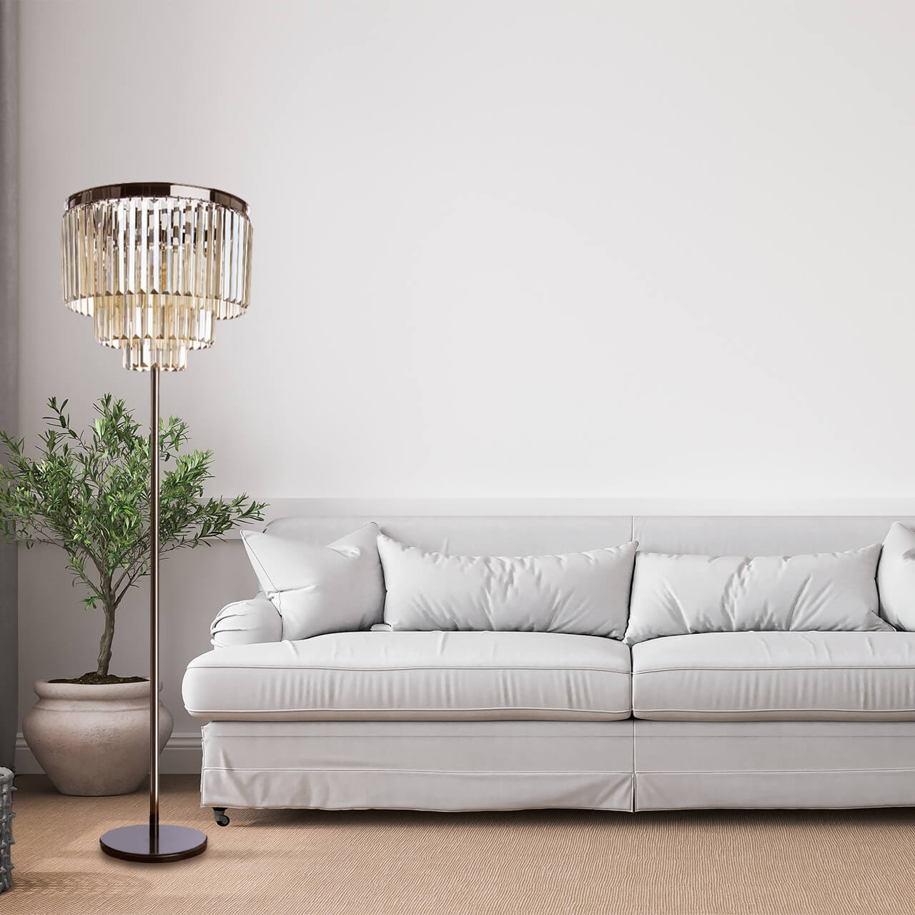 Торшер Divinare Nova Cognac 3002/06 PN-6