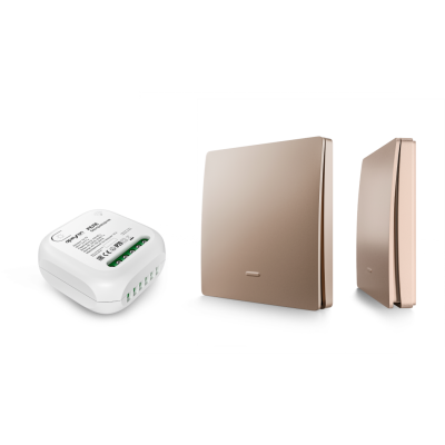 Реле с кинетическими выключателями, IP44, Wi-Fi 2,4 ГГц, Smart, 2выкл., 1 реле. беж. Apeyron 04-84