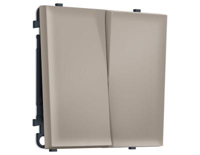 Комплект механизма 2-кл выключателя SIGMA Серо-бежевый матовый 10A-250V QUANT PRO Ambrella Volt MS363010 (SP3630, PR115)
