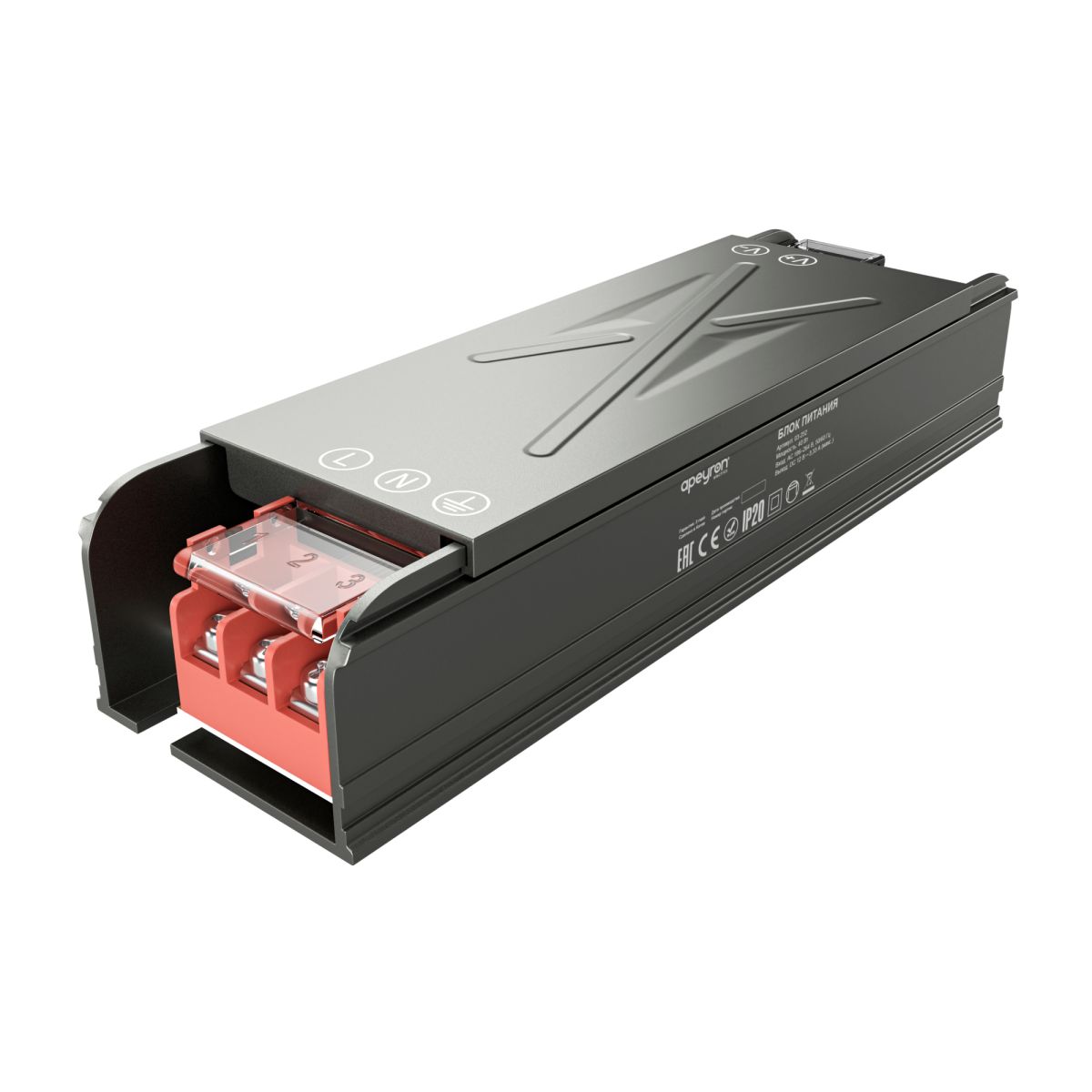 Блок питания Apeyron 12В 40Вт 186-264В 333А IP20 03-252