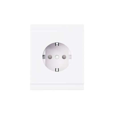 Розетка SETE 1-ая с/з с/у, со шторками 16А жемчуг IP20/IP44 KRANZ KR-79-0701-1