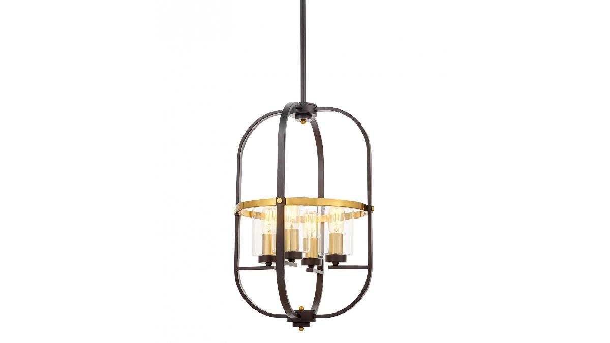 Подвесная люстра Lumina Deco Monterey LDP 1141-4 BK+MD