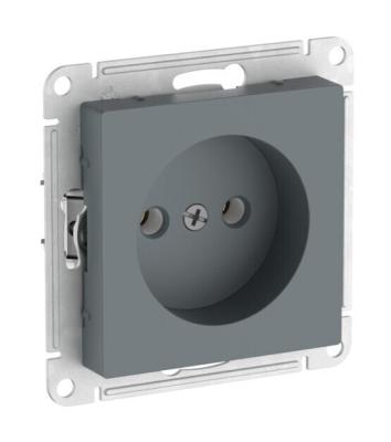 Розетка без заземления без шторок, 16А, мех., быстрозажим. клем. Systeme Electric AtlasDesign Грифель ATN000741S Розетка без заземления без шторок, 16А, мех., быстрозажим. клем. Systeme Electric AtlasDesign Грифель ATN000741S
