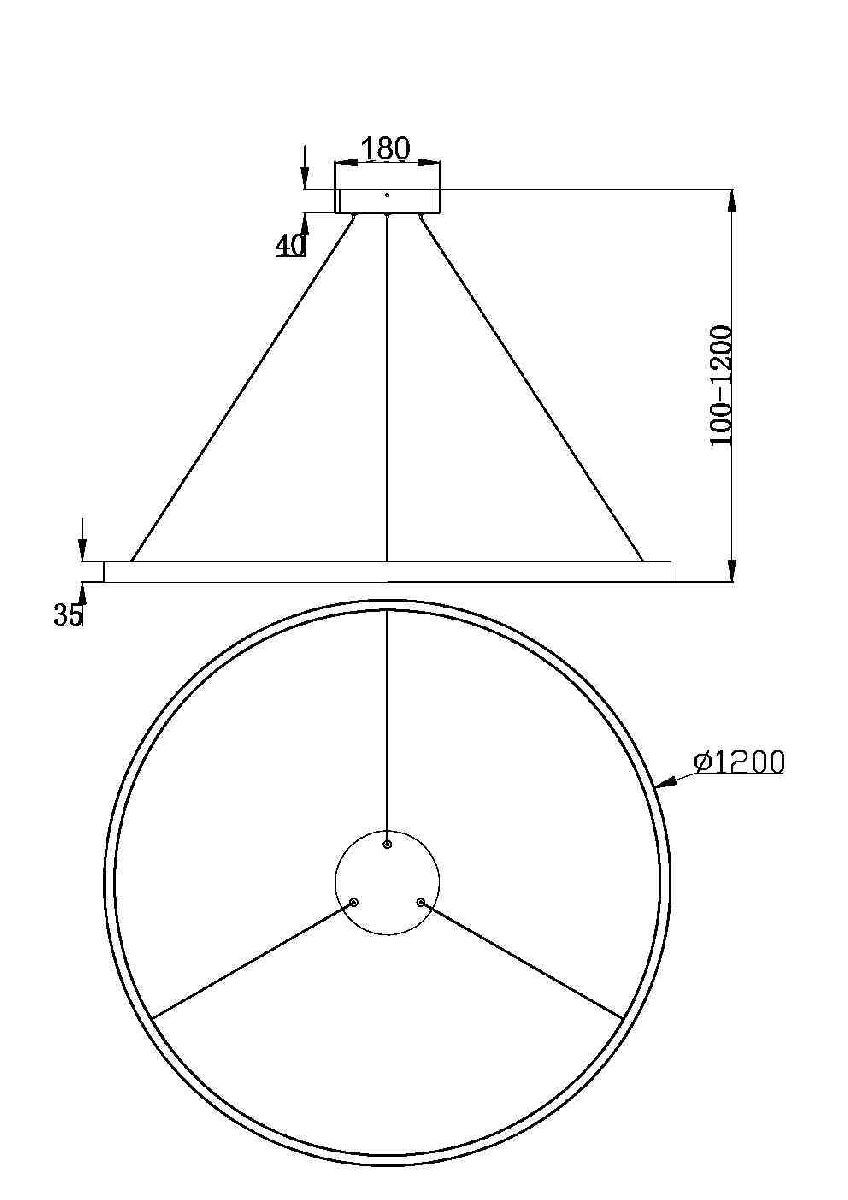 Подвесной светильник Maytoni Rim MOD058PL-L65WK