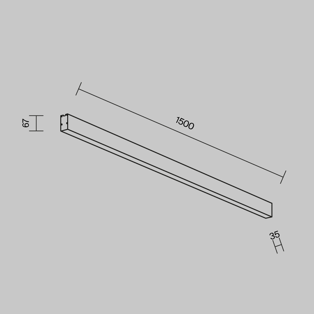 Линейный светильник Maytoni Technical LL311046