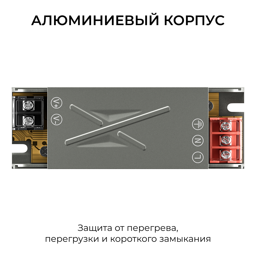 Блок питания Apeyron 12В 25Вт 186-264В 208А IP20 03-251