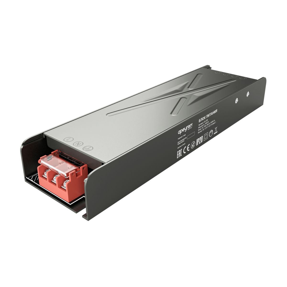 Блок питания Apeyron 12В 400Вт 186-264В 333А IP20 03-258