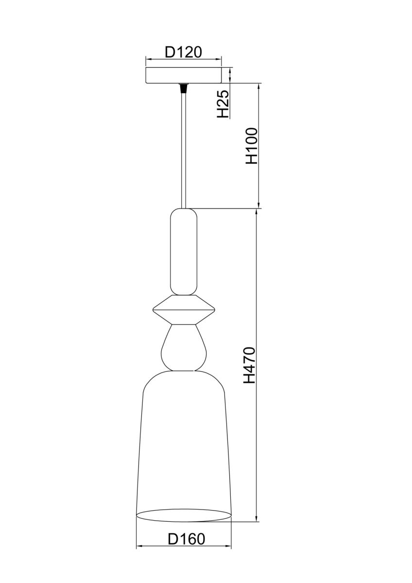 Подвесной светильник Freya Lova FR5148PL-01CG
