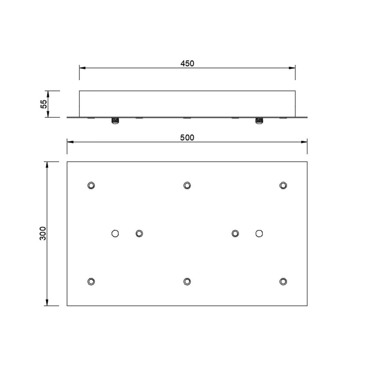 Основание потолочное 8L Mantra Modular Light Florones 9388
