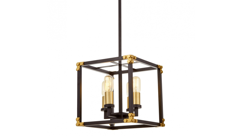 Подвесная люстра Lumina Deco Waldorf LDP 1140-4 BK+MD