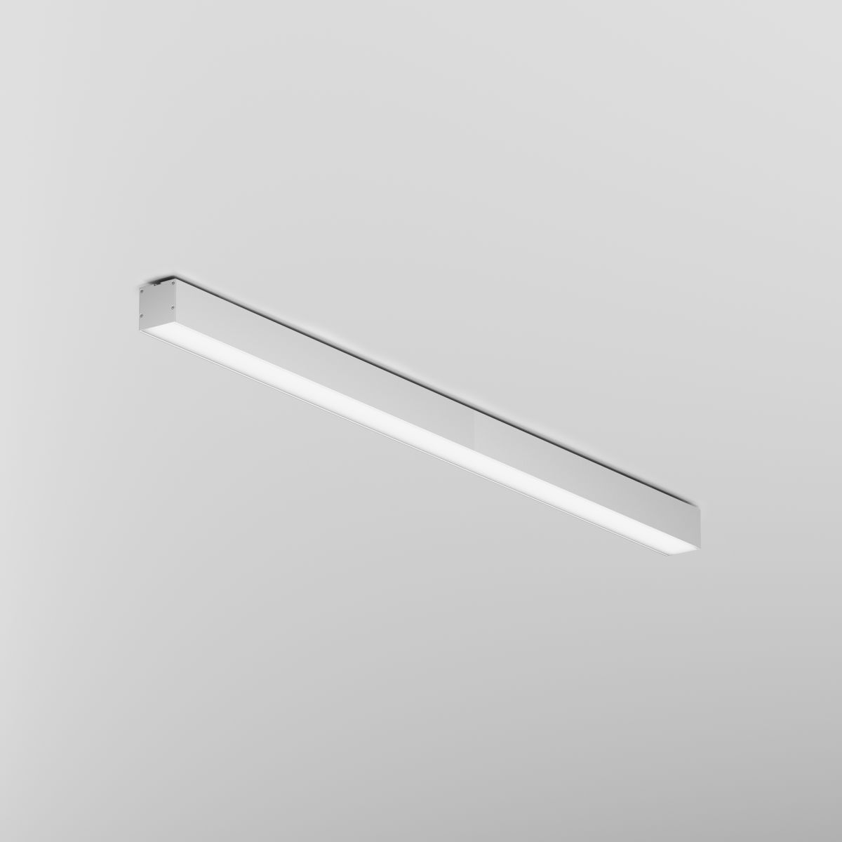 Линейный накладной светильник Maytoni Technical 3000K 50x50 (Серебро, 1 м) LL311019