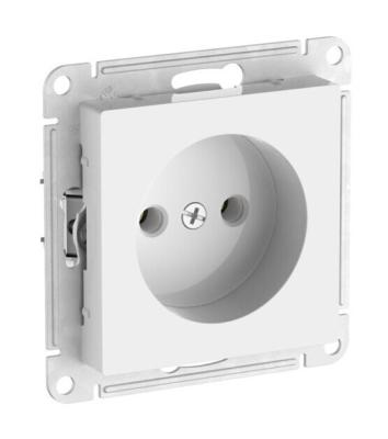 Розетка без заземления без шторок, 16А, мех., быстрозажим. клем. Systeme Electric AtlasDesign Белый ATN000141S