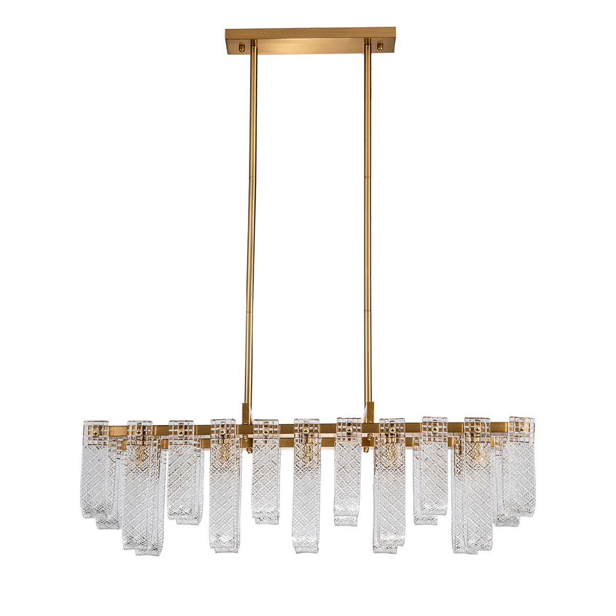Люстра на штанге Indigo Brina 12027/10PL Brass V000367