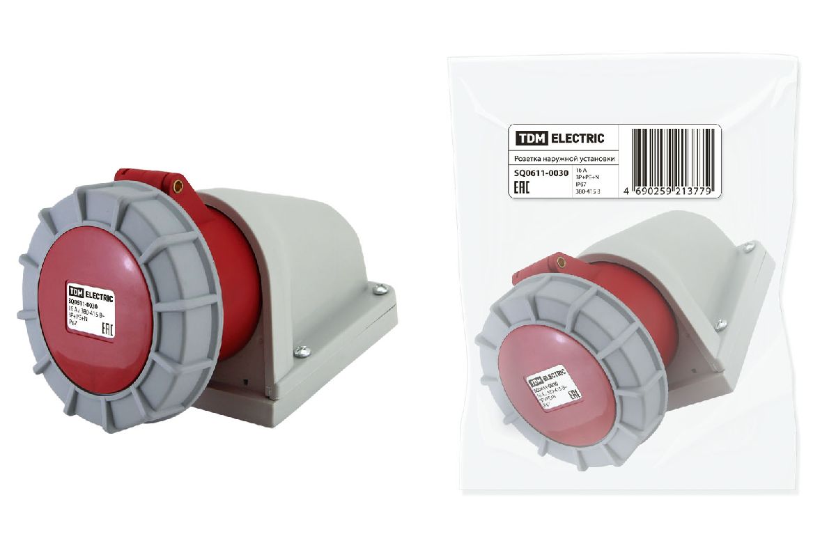 Розетка наружной установки TDM Electric SQ0611-0030